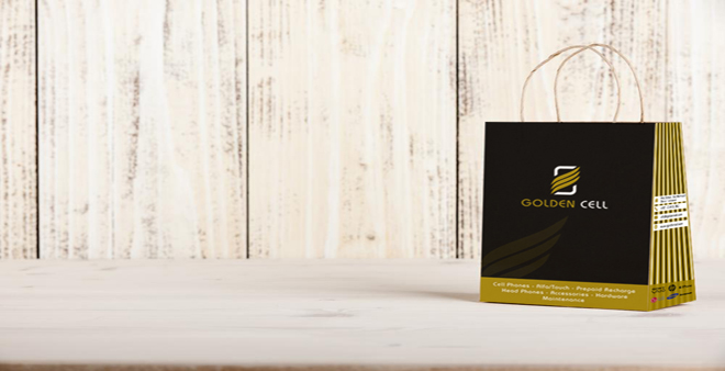 Golden Cell Bag